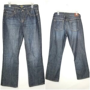 Lucky Brand Women's Easy Rider Blue Straight Leg Denim Jeans,  size 8/29